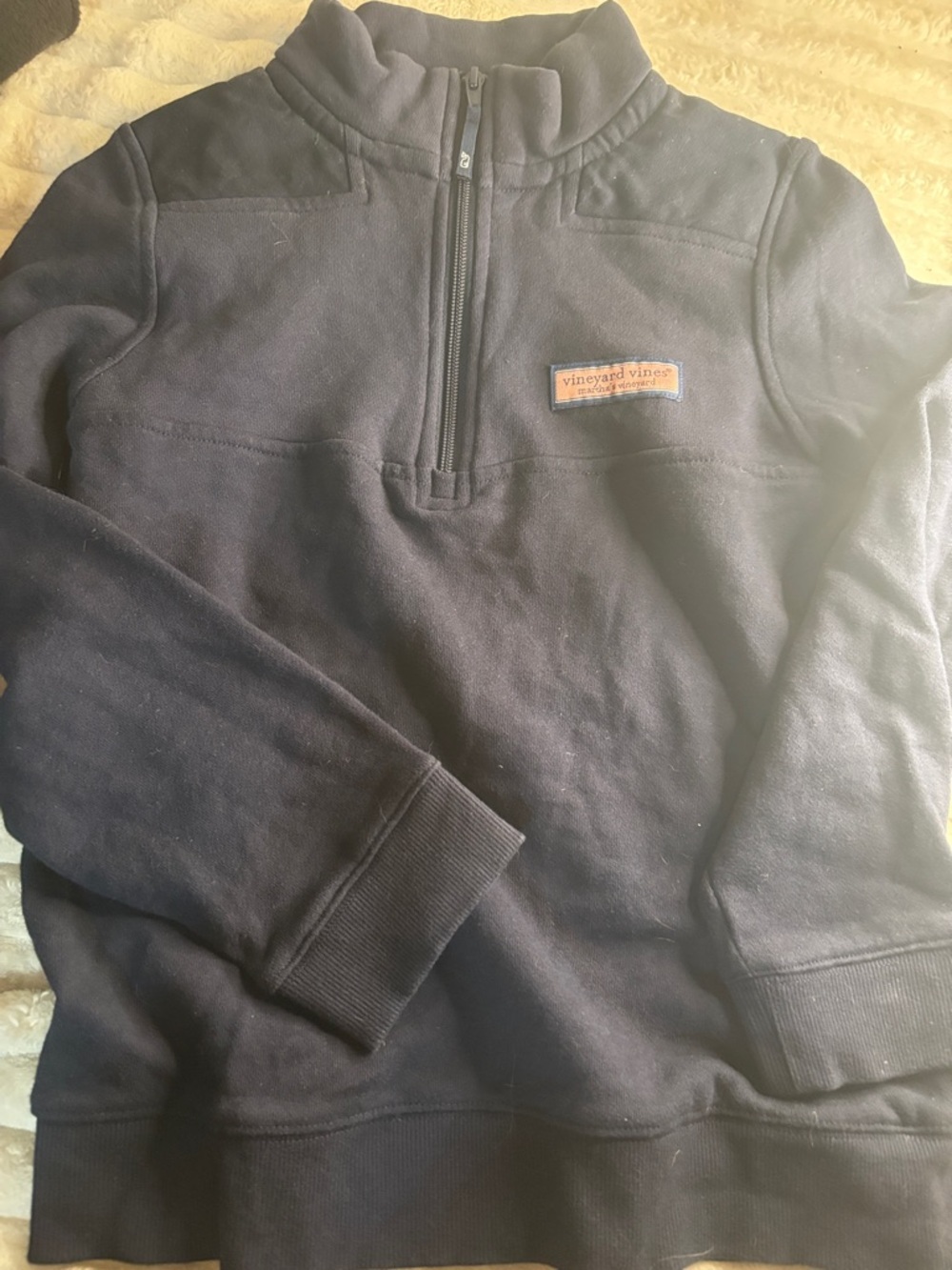 Vineyard Vines Kids Navy Half-Zip Fleece Pullover